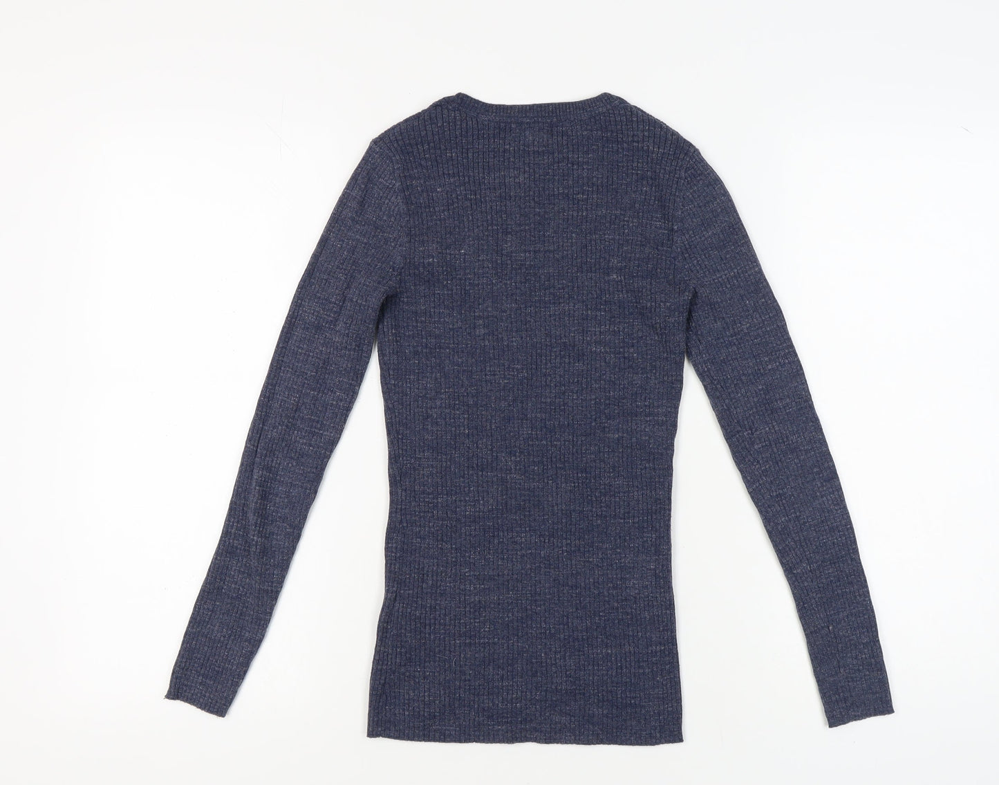 Fat Face Women's Blue Crew Neck Pullover Jumper Size 8