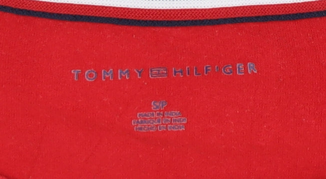 Tommy Hilfiger Women's Red Long Sleeve T-Shirt (S)