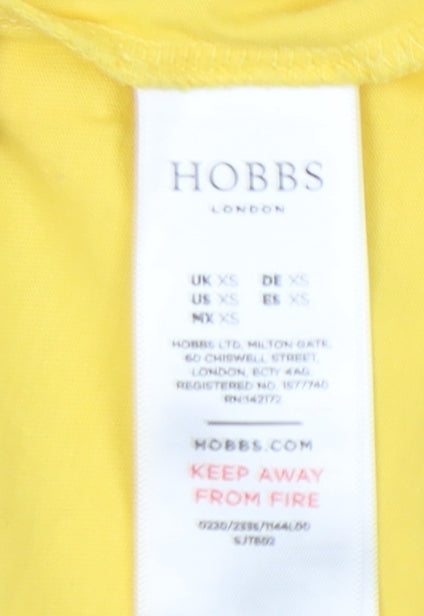 Hobbs Women's Yellow XS Short Sleeve T-Shirt