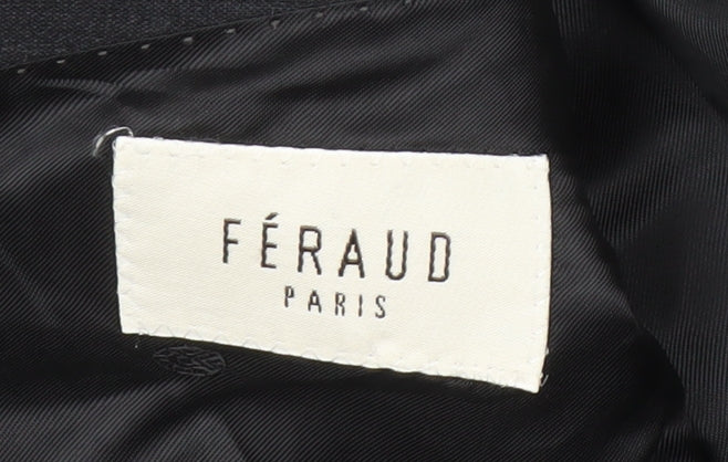 Féraud Men's Black Wool Blazer Jacket Size UK 48