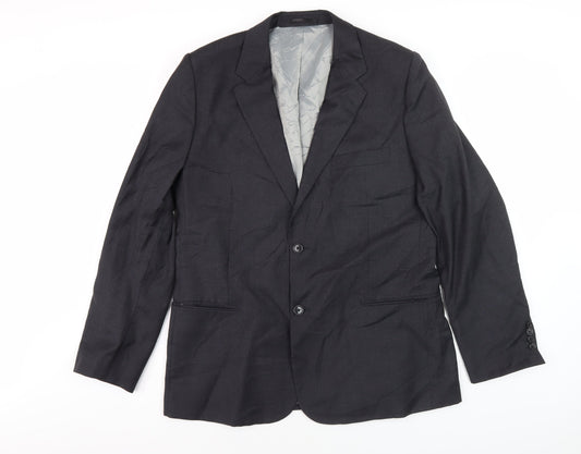 Austin Reed Men's Grey Blazer 44L Wool Business