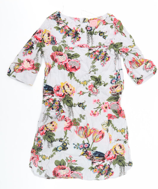 Joules Women's Multicoloured Floral Dress Size 10