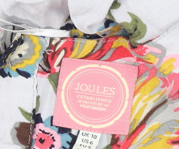 Joules Women's Multicoloured Floral Dress Size 10