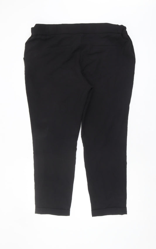 Next Women's Black Straight Trousers Size 12