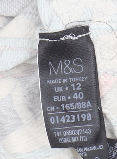 Marks and Spencer Women's Multicoloured Floral Blouse Size 12