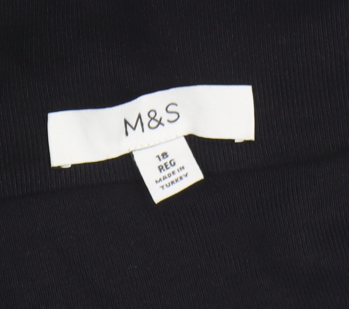 Marks and Spencer Women's Black Off-Shoulder Dress