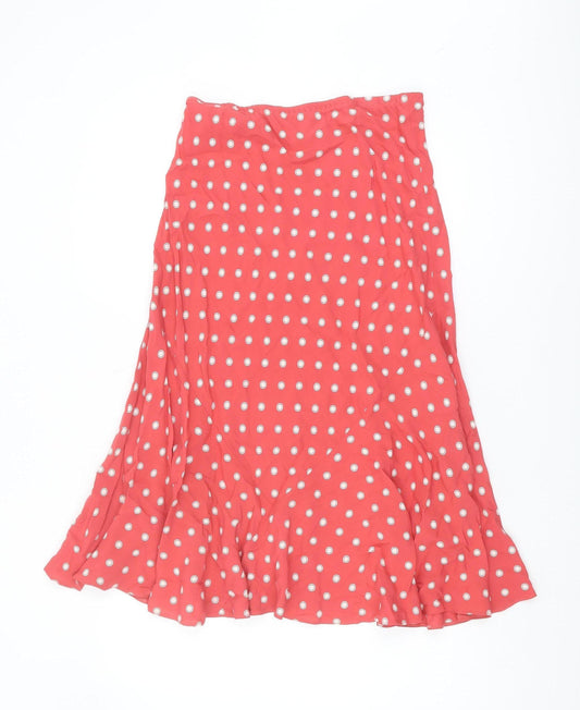 Marks and Spencer Women’s Red Polka Dot Midi Skirt
