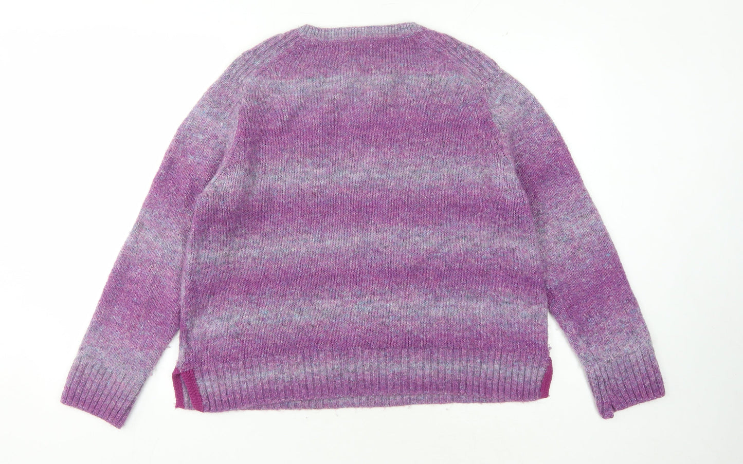 White Stuff Women's Purple Striped Jumper Size 18