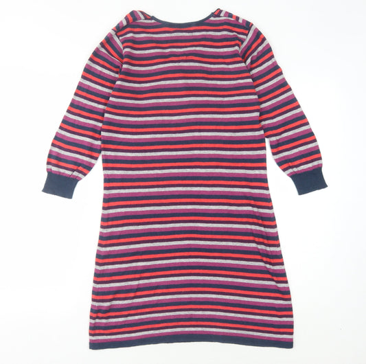 Fat Face Women's Multicoloured Jumper Dress Size 10