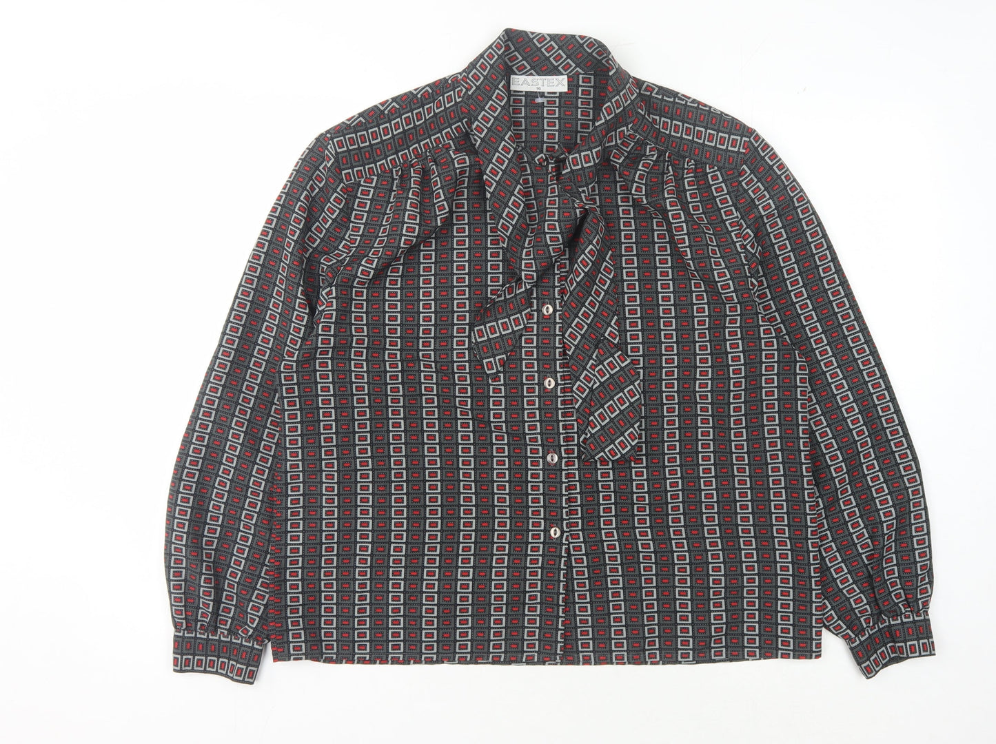 Eastex Womens Multicoloured Geometric Blouse Size 16