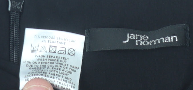 Jane Norman Women's Black Pencil Dress Size 10