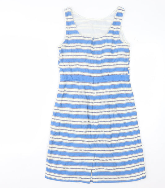 Boden Women Blue Striped Sleeveless Dress Size 10
