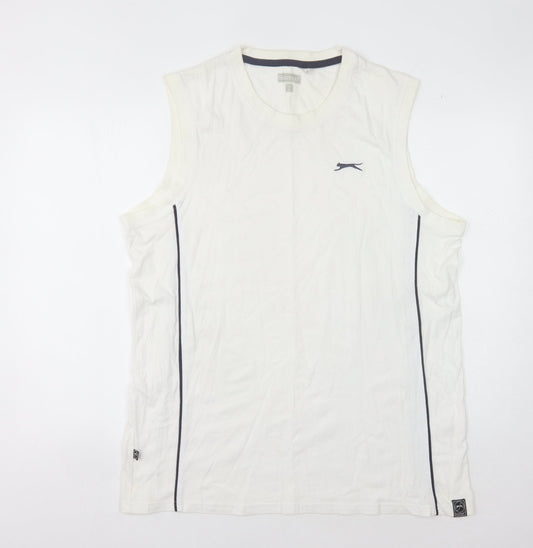 Slazenger Men's White Tank Top XL Gym Training