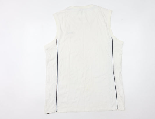 Slazenger Men's White Tank Top XL Gym Training