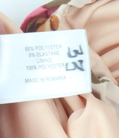 Women's Multicoloured Floral Long Skirt, Size S