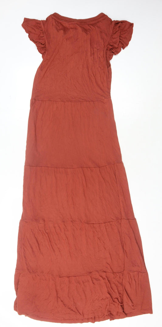 Fat Face Women’s Red A-Line Long Dress