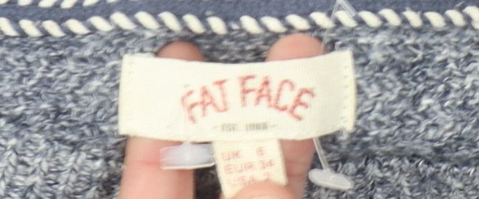 Fat Face Women's Blue Knit Pullover Jumper UK 6