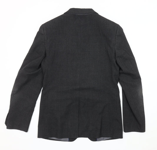 Marks and Spencer Men's Grey Check Blazer Jacket 36R