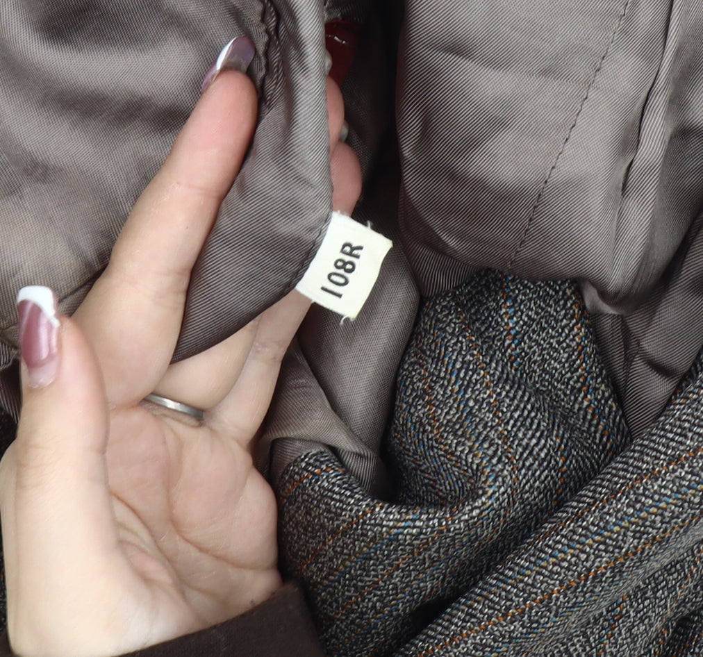 Dunn & Co. Men's Grey Tweed Blazer Jacket 42R