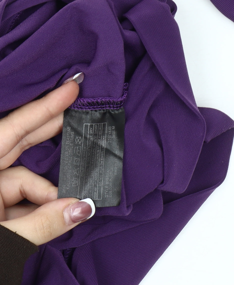 Womens UK Size M Klass Purple Polyester Blend Blouse