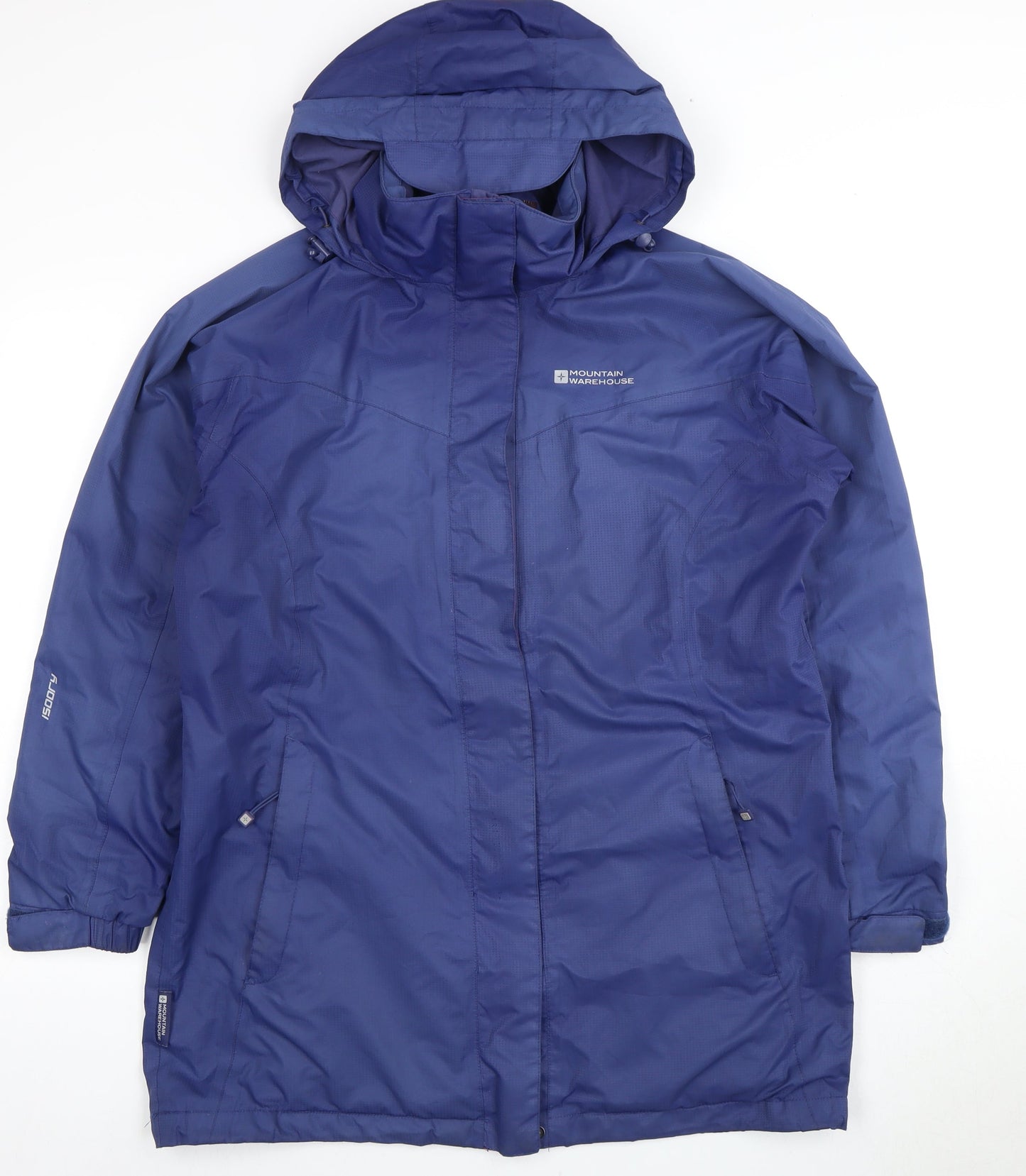 Mountain Warehouse Women's Blue Long Rain Coat Size 16