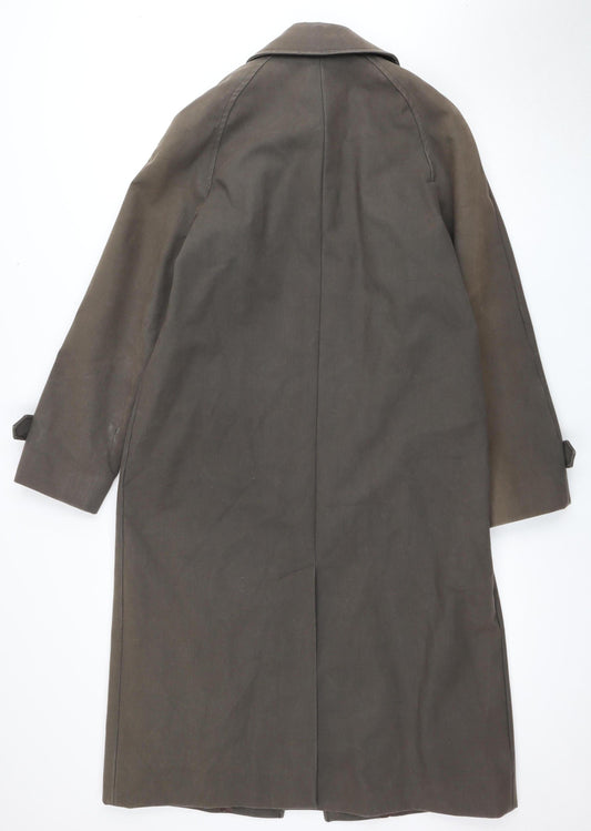 Paul Costelloe Women's Brown Long Overcoat Size 14