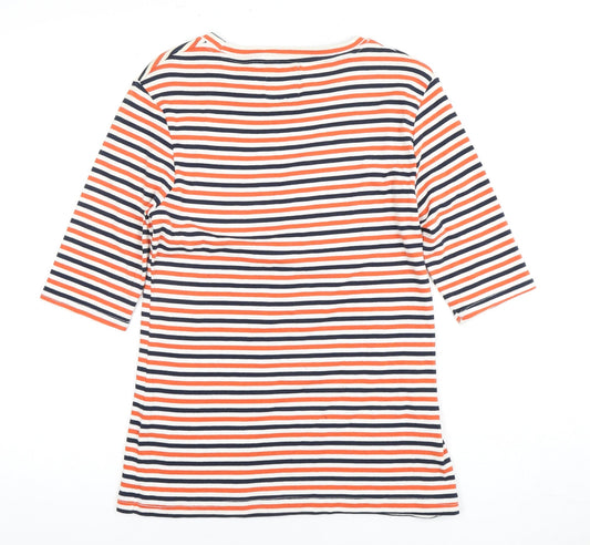 Crew Clothing Women Multicoloured Striped Top Size 12