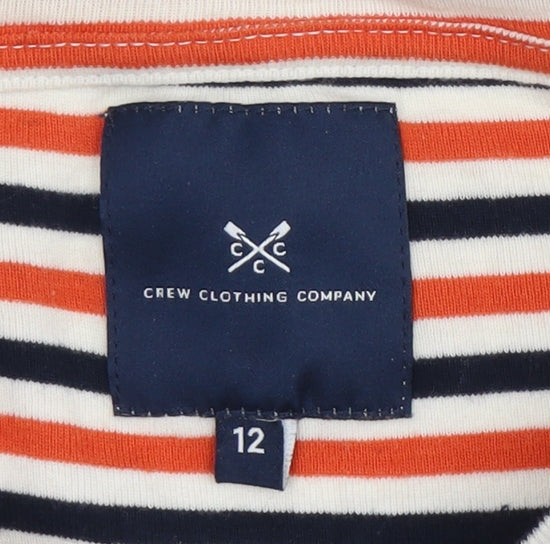 Crew Clothing Women Multicoloured Striped Top Size 12