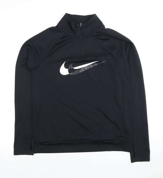 Nike Black XS Unisex Long Sleeve Running Top