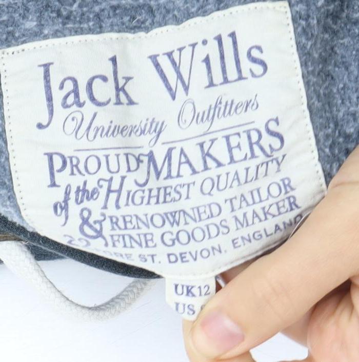 Jack Wills Unisex Adults Blue Pullover Hoodie L