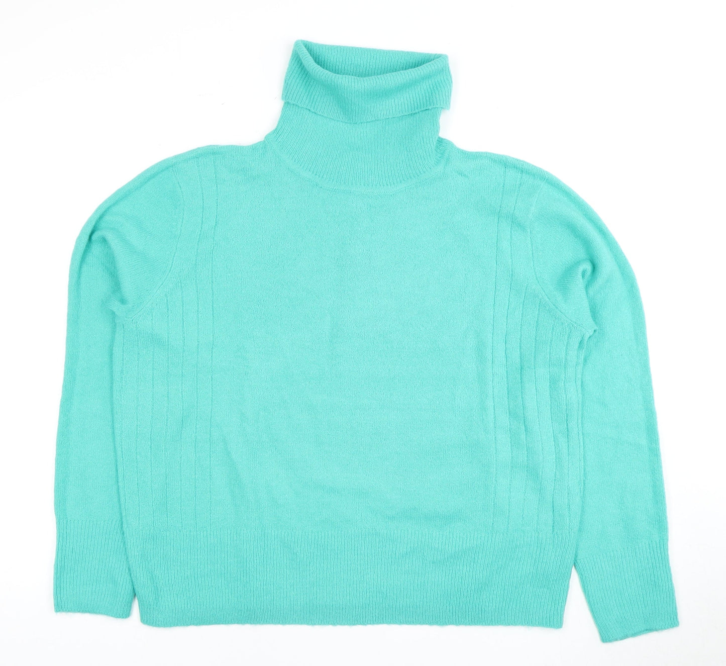 TOG 24 Women's Green Roll Neck Pullover Jumper Size 14
