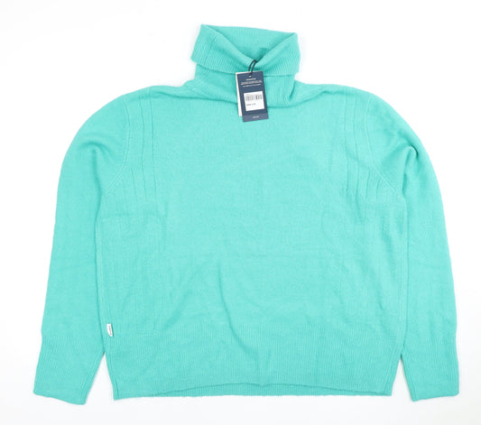 TOG 24 Women's Green Roll Neck Pullover Jumper Size 14