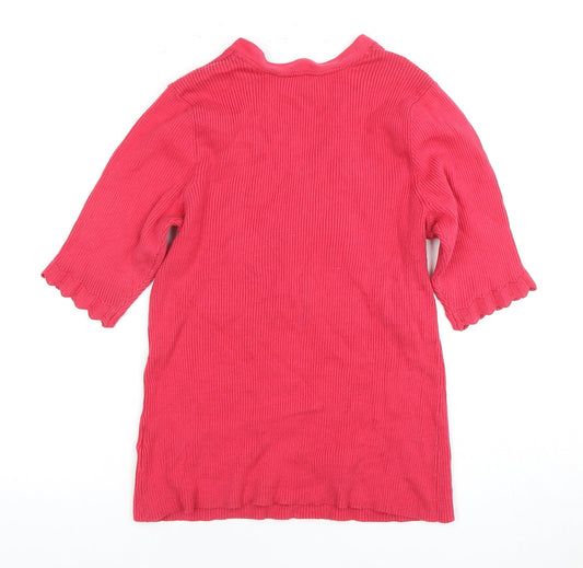 Crew Clothing Women’s Red V-Neck Jumper, Size 12