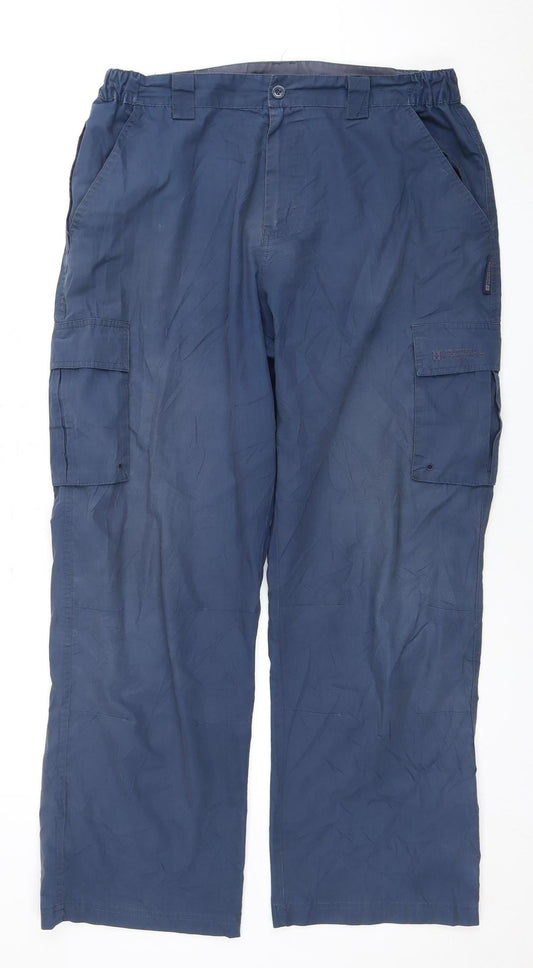 Mountain Warehouse Men's Blue Cargo Trousers Size 36