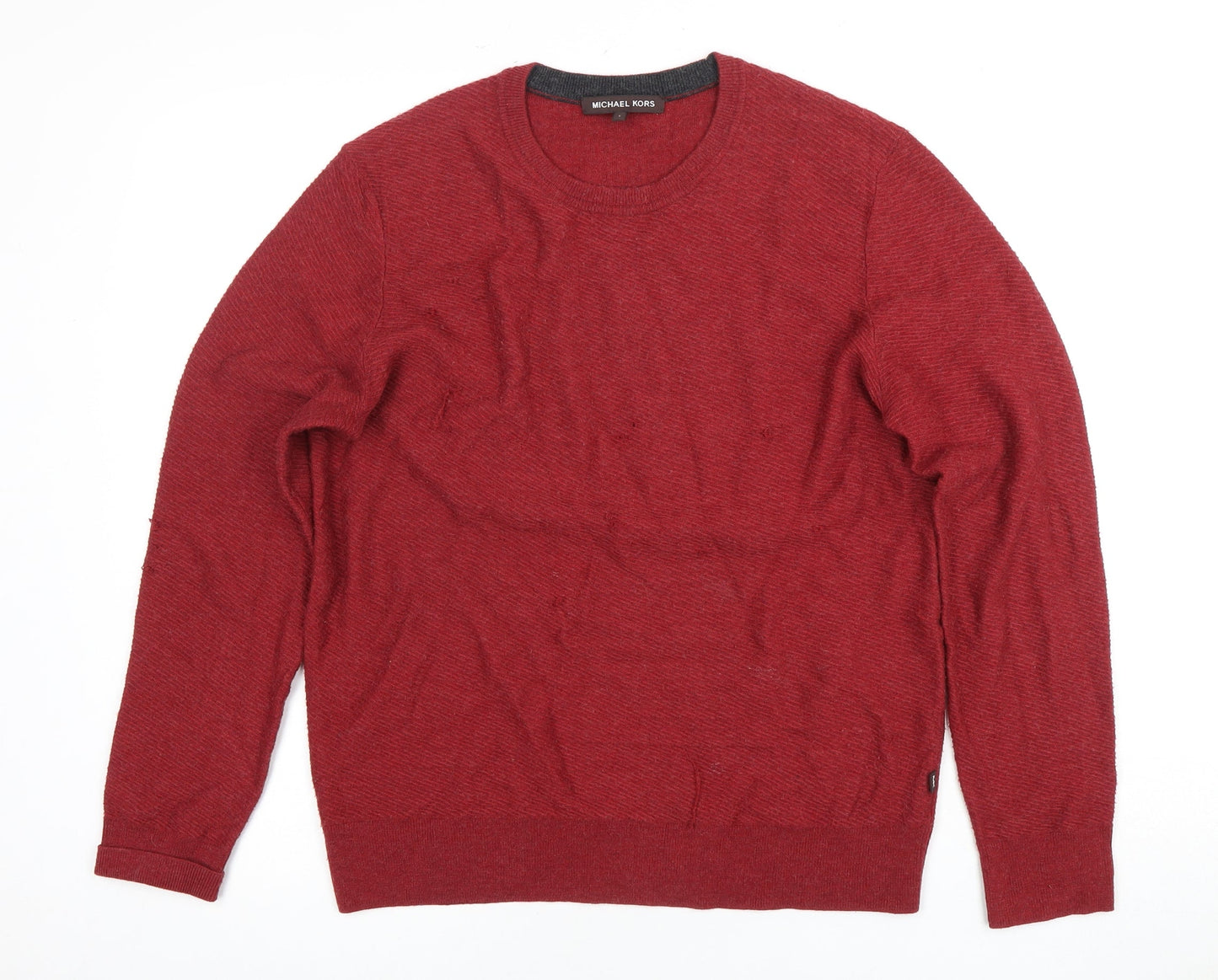 Michael Kors Men's Red Wool Pullover Jumper S