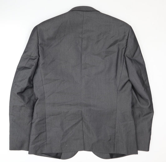 Next Grey Men's Suit Jacket 44R - Formal Business Wear