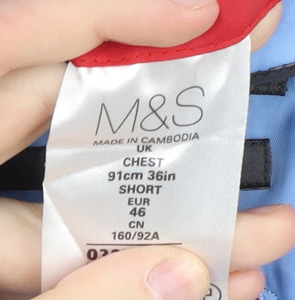 Marks and Spencer Men's Blue Blazer, 36 Short, Classic Style