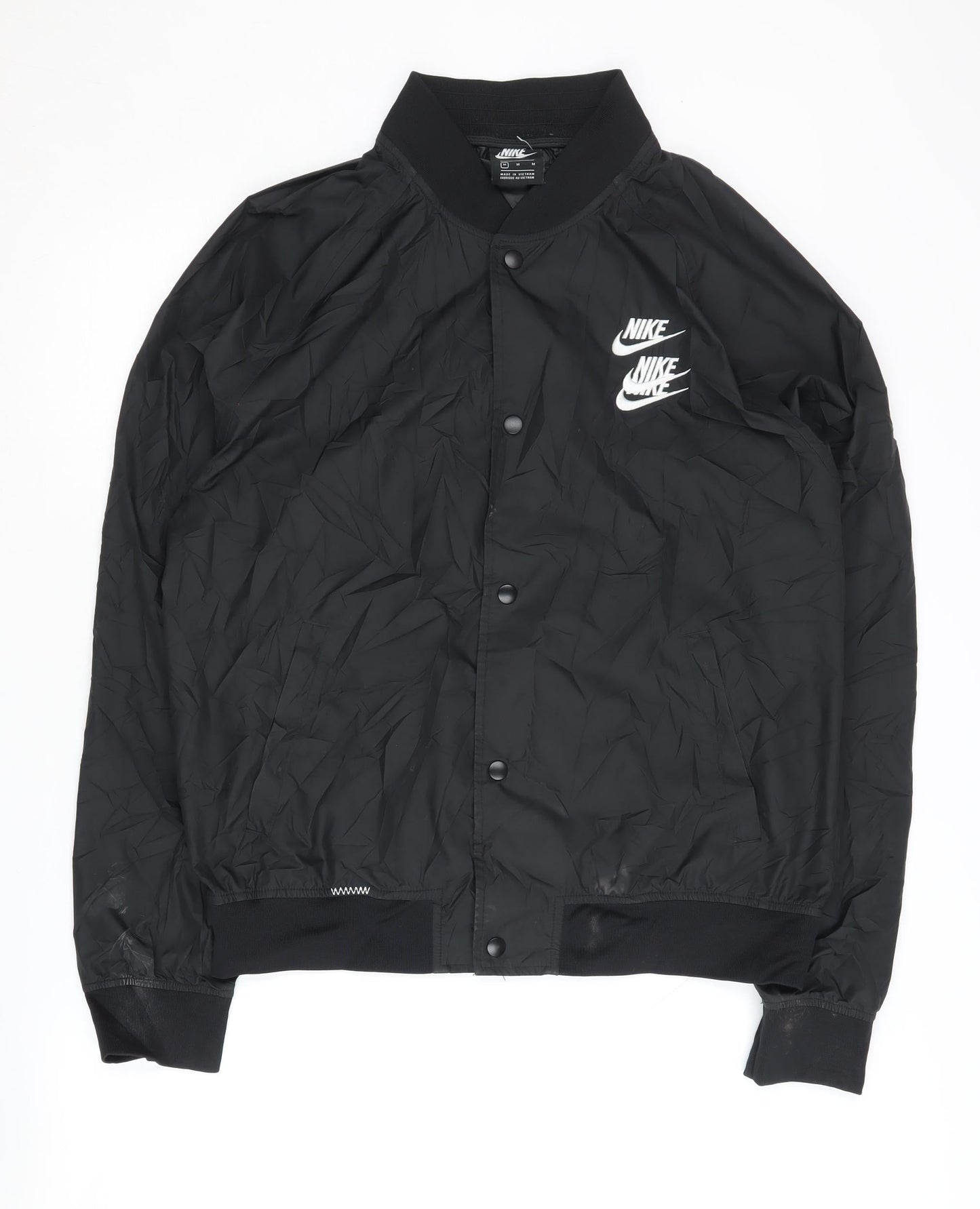 Nike Men's Black Varsity Jacket M Urban Style