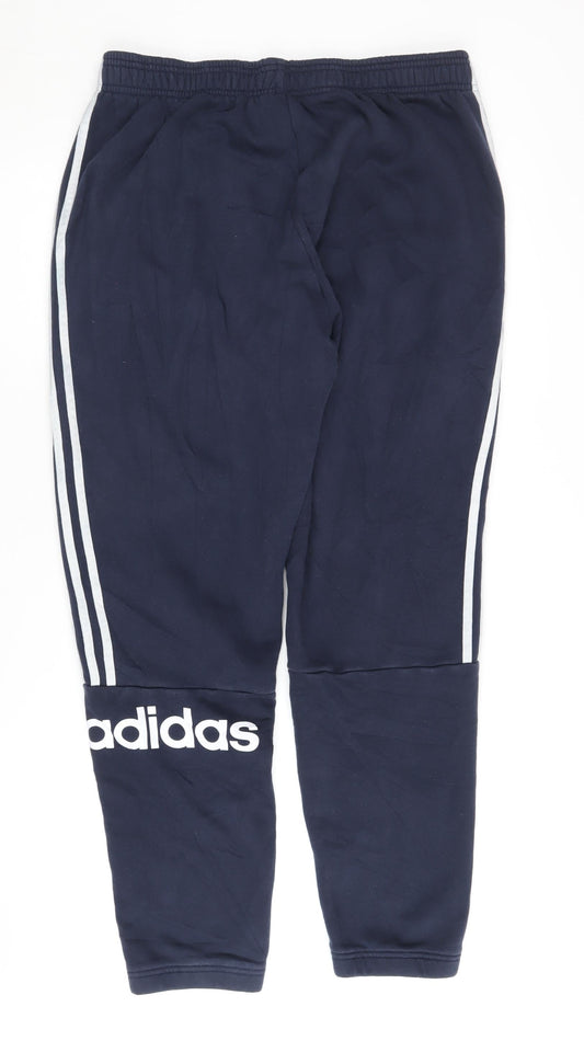Adidas Men's Blue Jogger Trousers L Sportswear