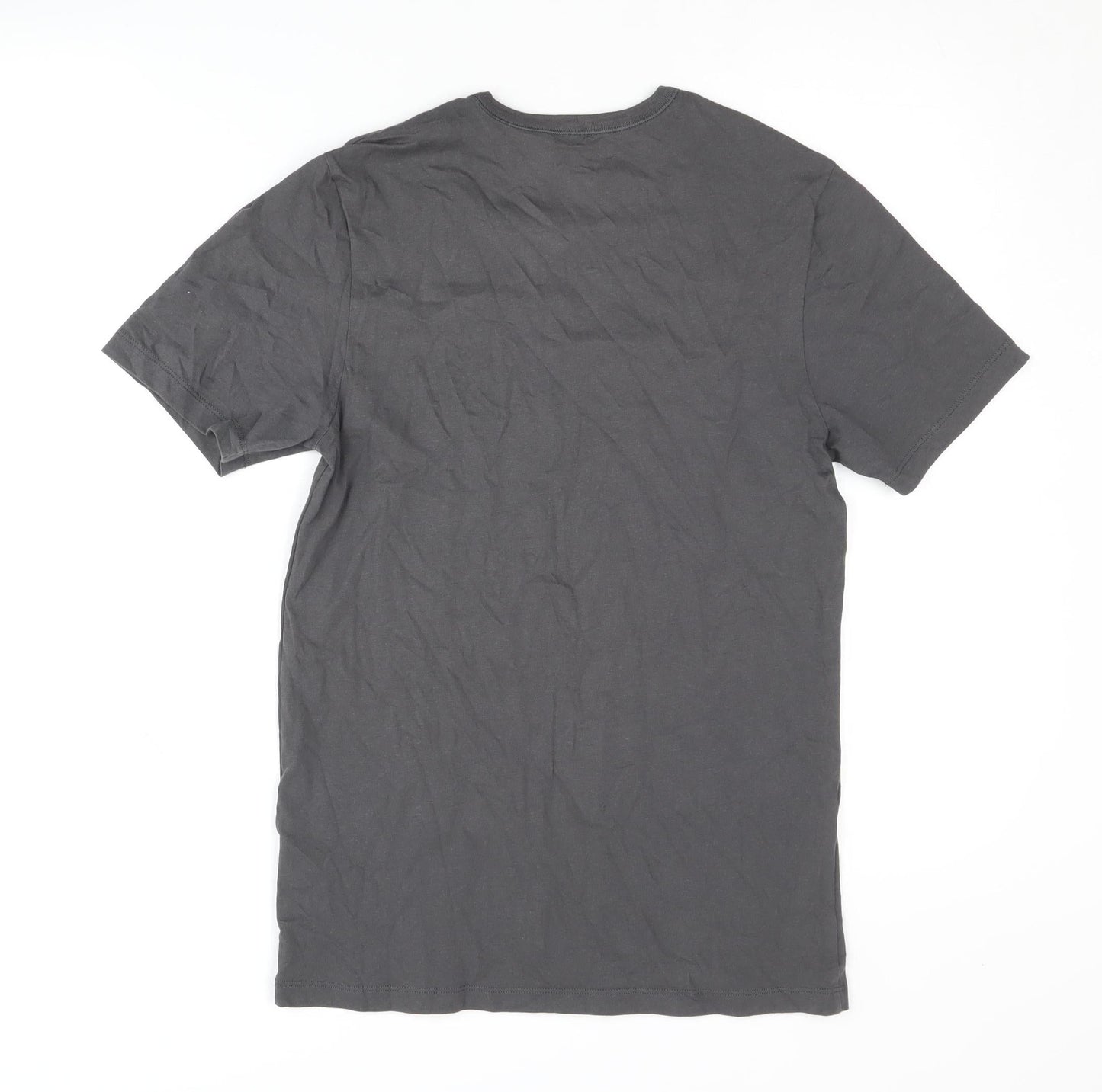 Boss Men's Grey Cotton Crew Neck T-Shirt Size S