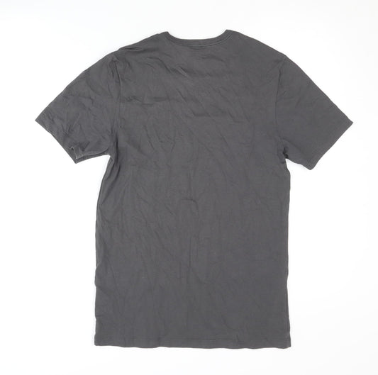 Boss Men's Grey Cotton Crew Neck T-Shirt Size S
