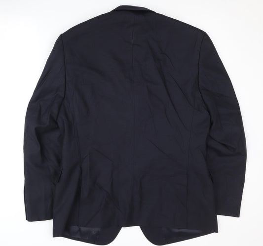Marks and Spencer Men's Blue Blazer, Size 40L, Formal
