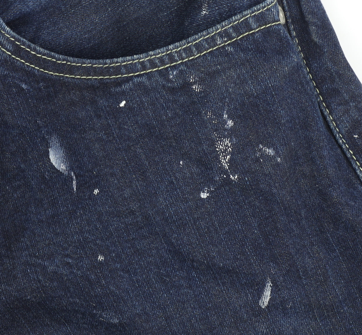 Levi's Men's Blue Straight Jeans Size 34x32 Distressed Look