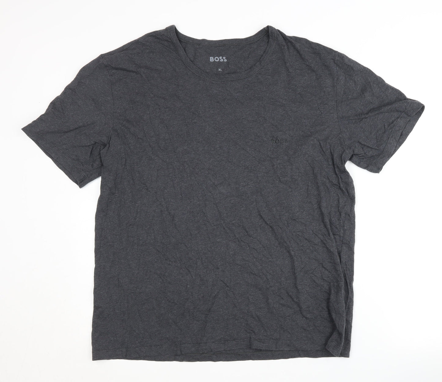 Boss Men's Grey XL Crew Neck T-Shirt Short Sleeve
