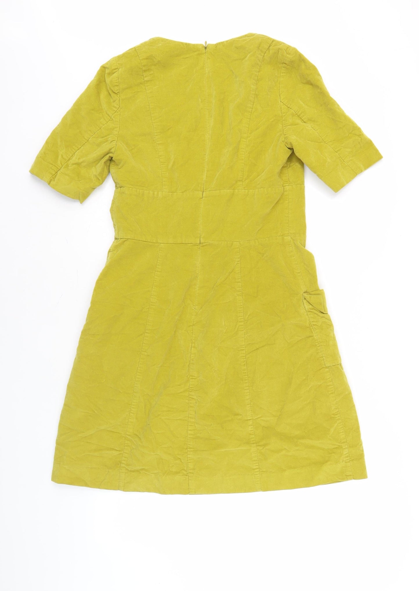 Boden Women's Yellow Shift Dress - Size 8