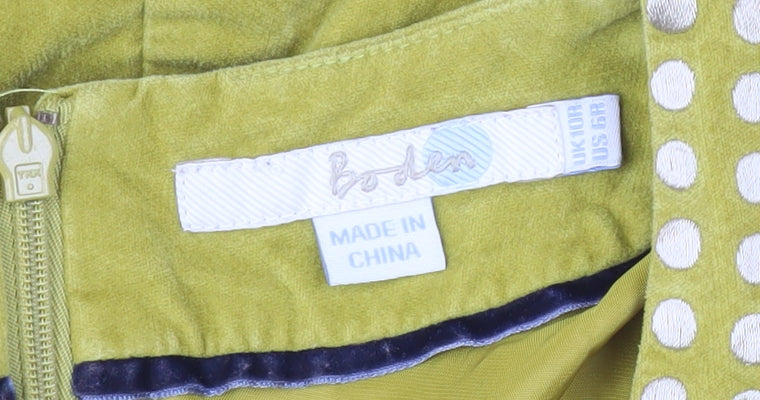 Boden Women's Yellow Shift Dress - Size 8