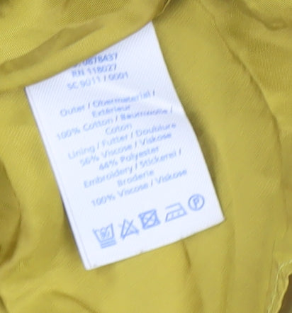 Boden Women's Yellow Shift Dress - Size 8