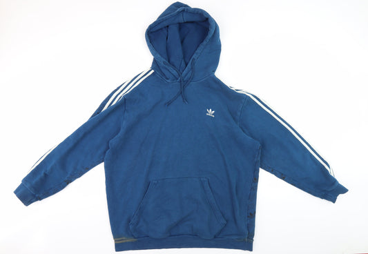 Adidas Men's Blue Pullover Hoodie XL Sports