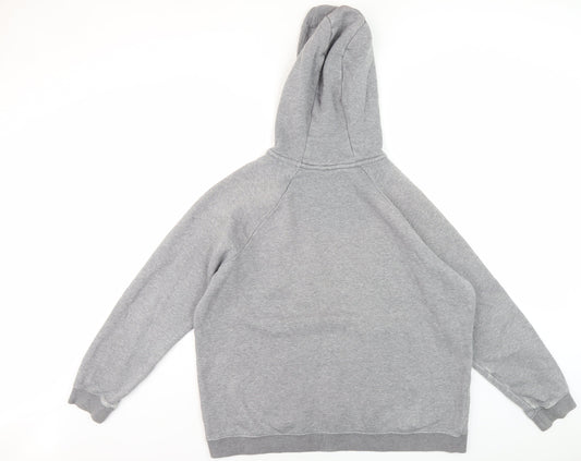 Nike Men's Grey XL Pullover Hoodie with Logo