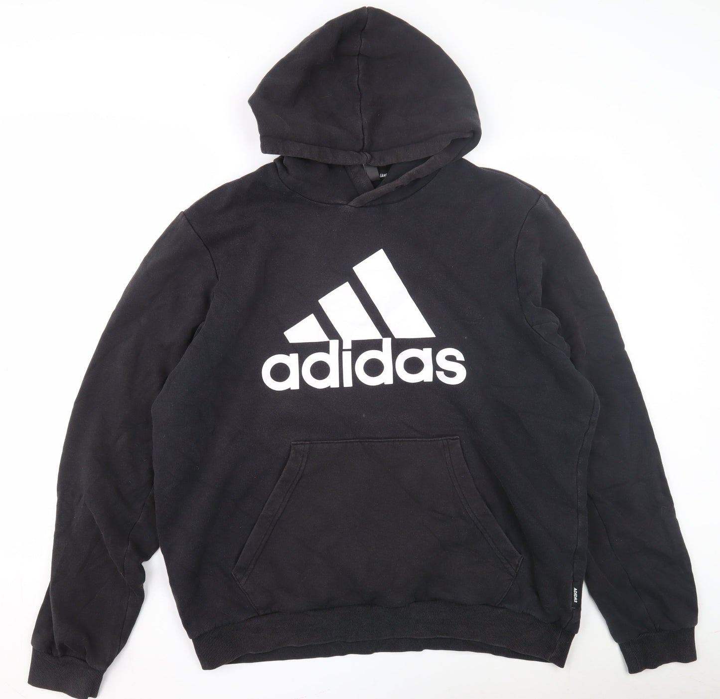 Adidas Men's Black XL Pullover Hoodie with Logo